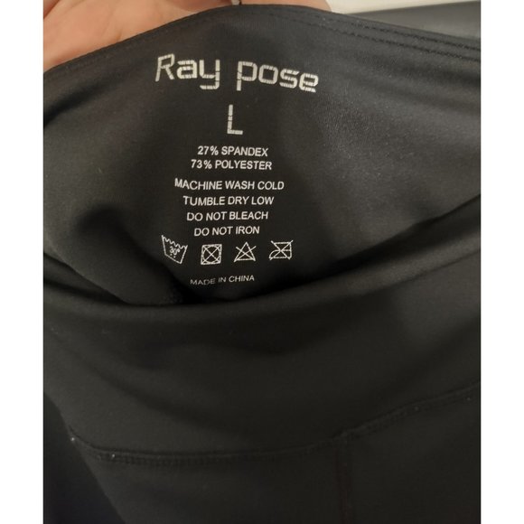 Ray Pose Black Capri Activewear Leggings - Picture 5 of 7